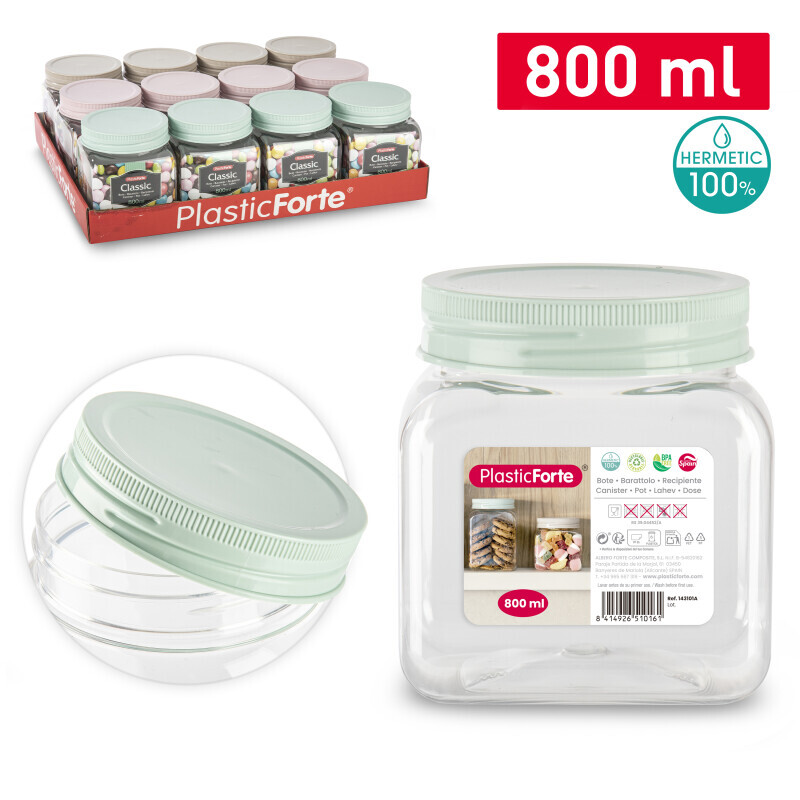 P.Forte Dóza plast Classic 800ml VRM (12/bal)