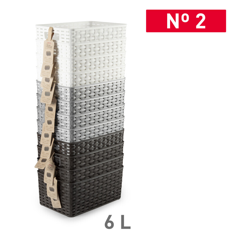 P.Forte Košík plast Rattan 6l (12/bal)