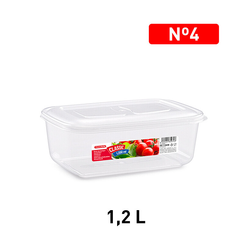 P.Forte Dóza plast Classic obdél.1,2l Tran. (12/bal)