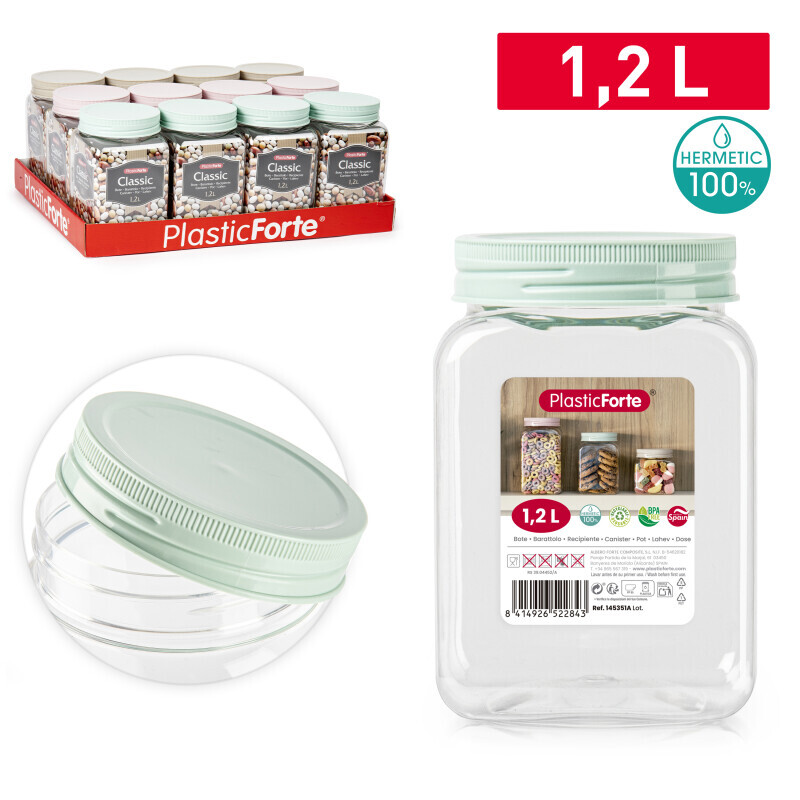 P.Forte Dóza plast Classic 1,2l VRM (12/bal)