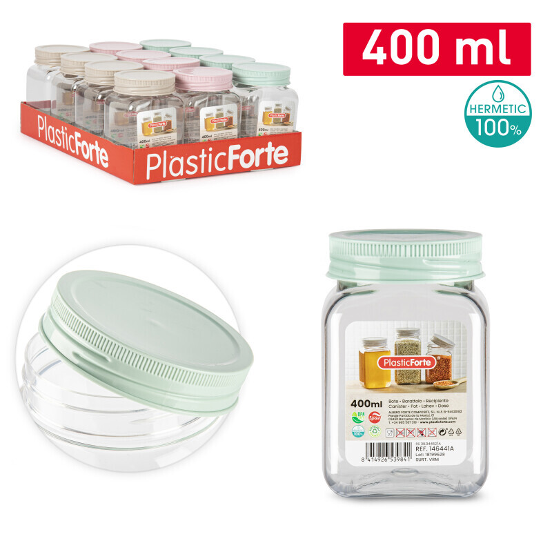 P.Forte Dóza plast Classic hran. 400Ml VRM (12/bal)