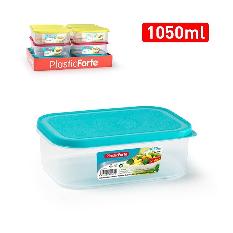P.Forte Dóza plast Flex obdél.1,05l Color (12/bal)