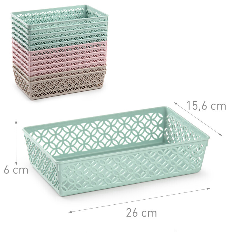 P.Forte Košík plast Tray 26*15,6*6cm VRM (12/bal)