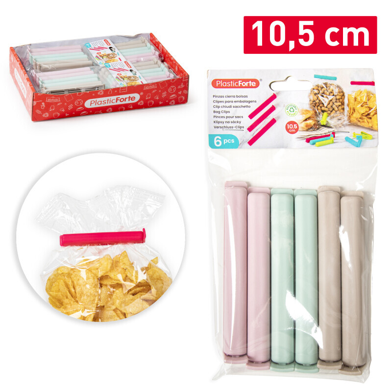 P.Forte spony na sáčky 6ks 10,5cm SURT (12/krt)