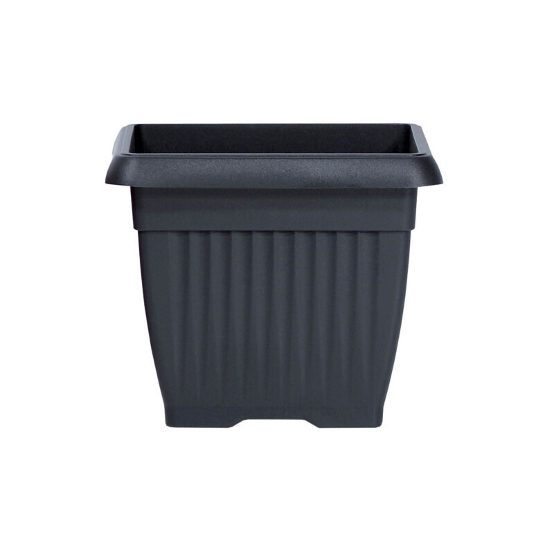 Květináč hranatý Terra 15cm antracit (10/bal)