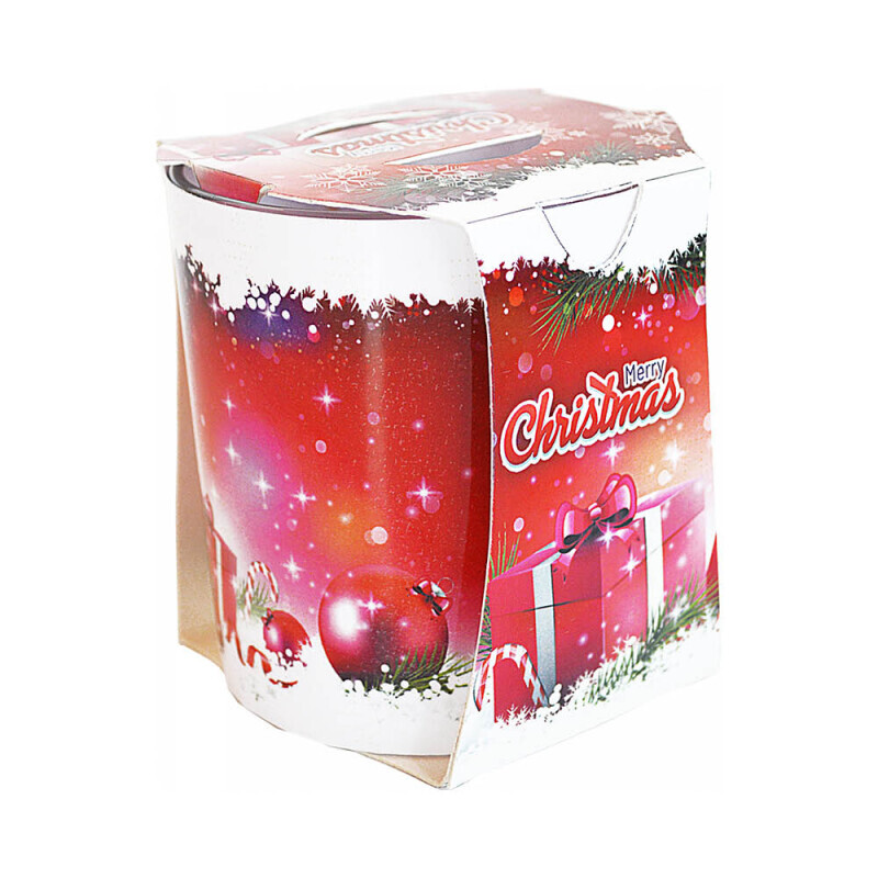 Admit Svíčka ve skle 90g Christmas Red Gifts (6/krt)