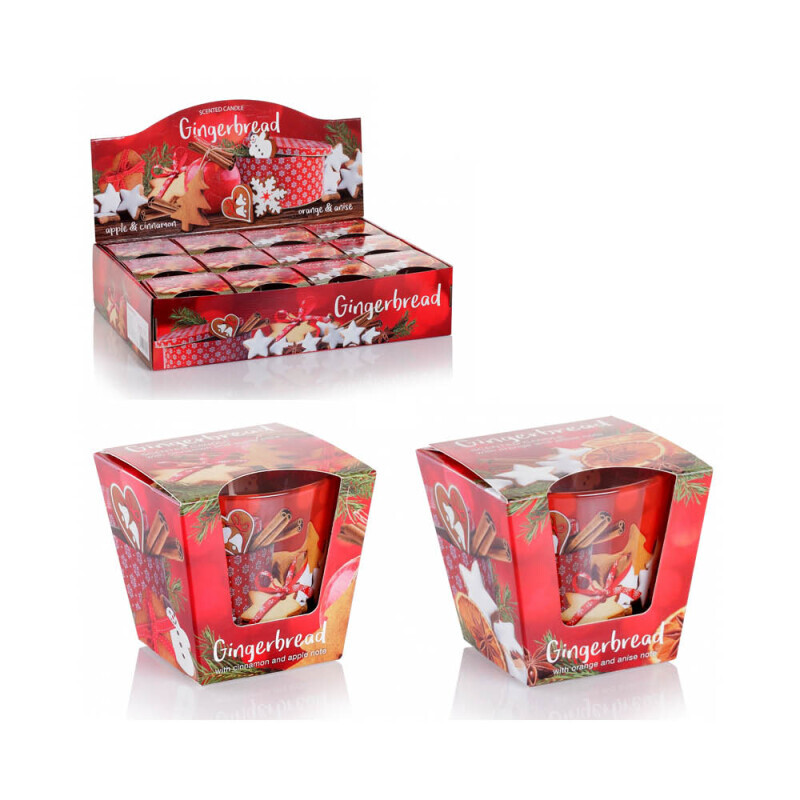 Bartek 115g Svíčka ve skle Christmas Gingerbread (12/krt)