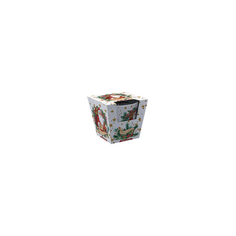 Santo 115g svíčka ve skle Christmas Santa Claus (6/krt)