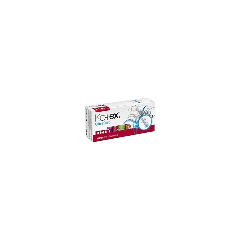 Kotex tampony Ultra Sorb 16ks Super (12/krt)