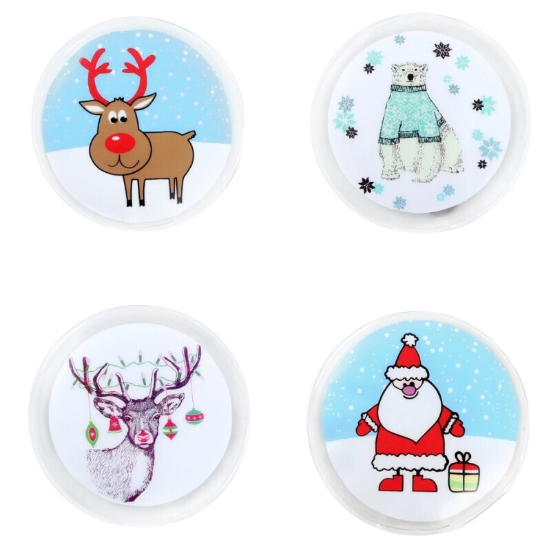 Toro Ohřívač rukou 10cm Vánoční motiv kulatý (64/krt)