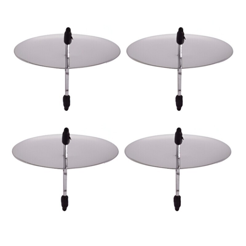 Toro Bodce na svíčky 4*6cm Silver (48/bal 192/krt)