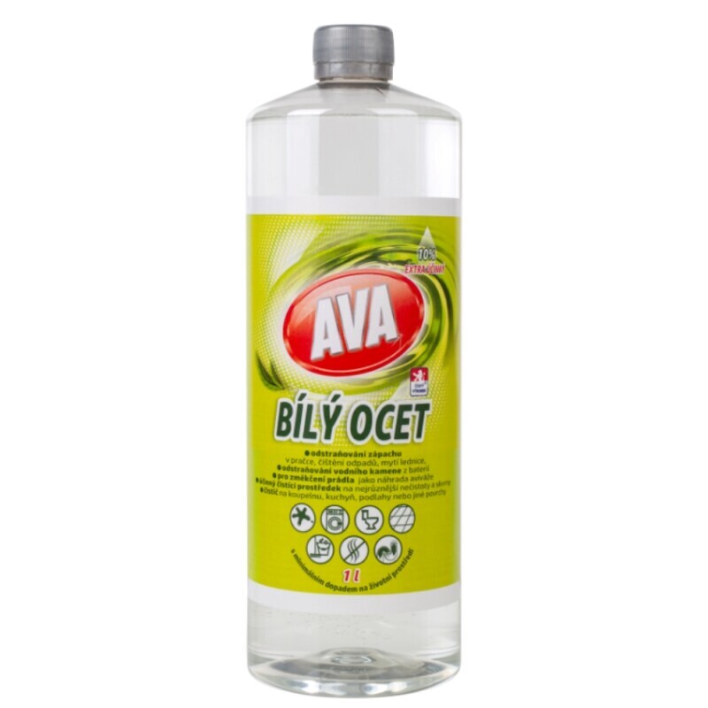 AVA 1L Bilý ocet 10% (6/krt)