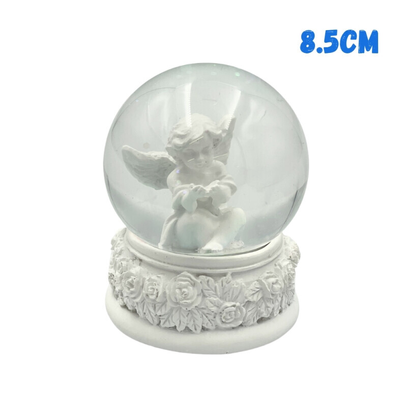 Vánoční sněžítko anděl 8.5cm (96/krt)