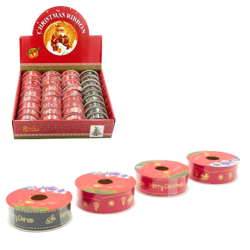 Vánoční stuha 2.5CM*2.7M(36/bal 864/krt)