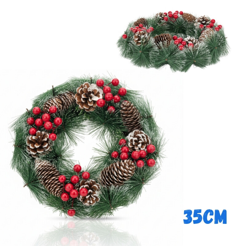 Vánoční věnec 35cm (50/krt)