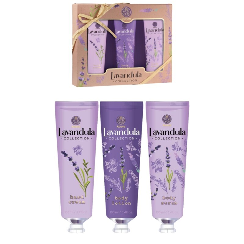 Aurora Dár.sada N Levandule 100ml krém na ruce+100ml těl.mléko+100ml těl.peeling (4/krt)