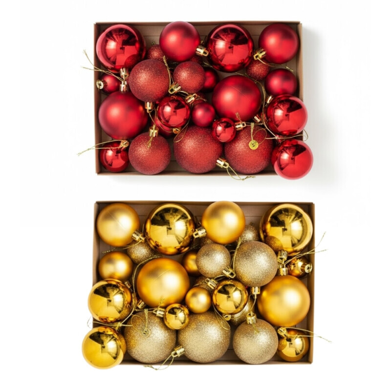 Vánoční koule 30ks mix (60/krt)