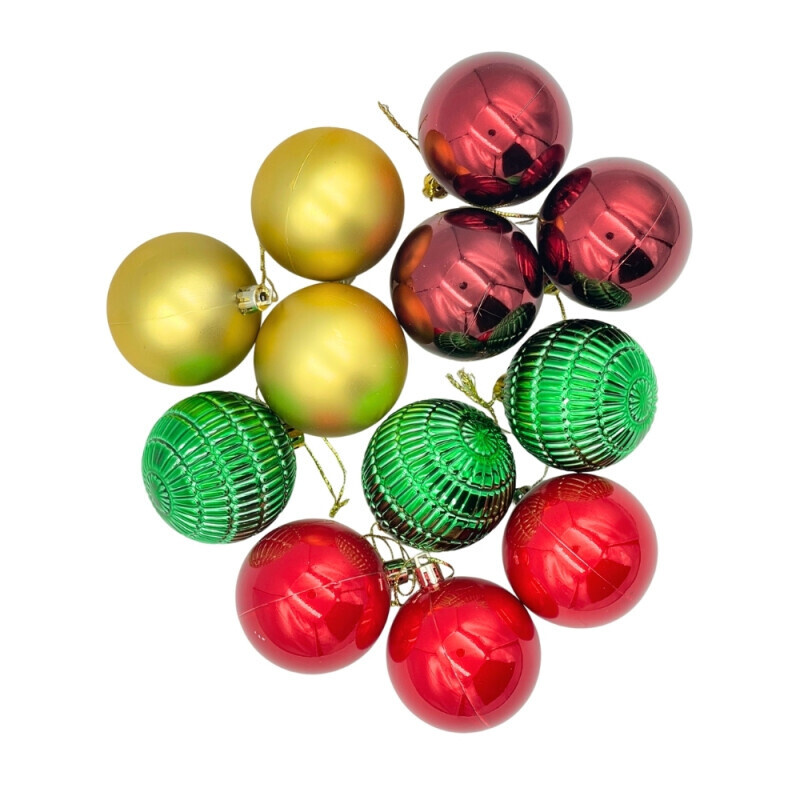 Vánoční koule 12ks/6cm (60/krt)