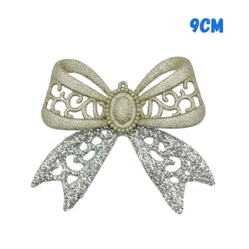 Vánoční dekorace Mašle 9cm (1000/krt)