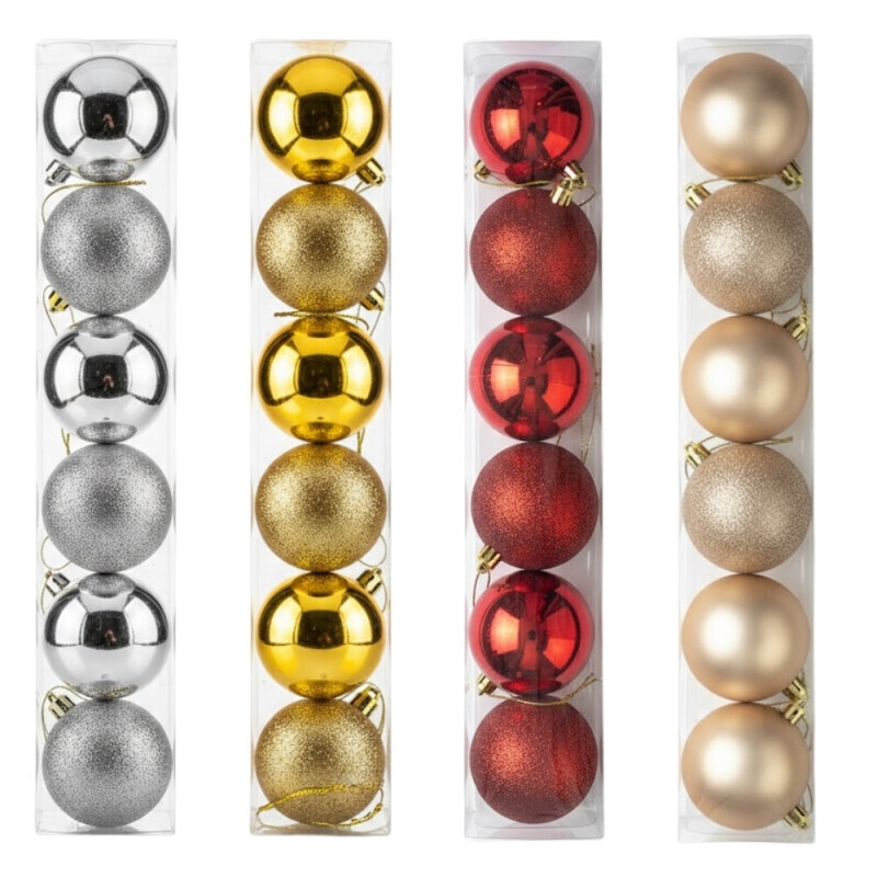 Vánoční koule 6ks/7cm (80/krt)