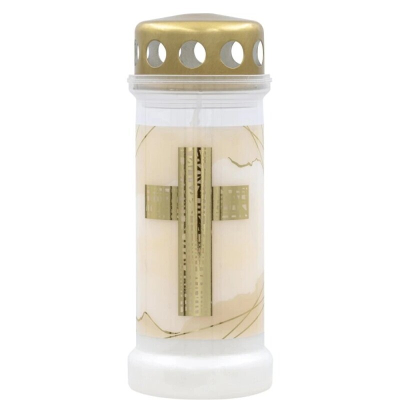 Bolsius Svíčka hřbitovní NR6 70h Cross (12/bal)