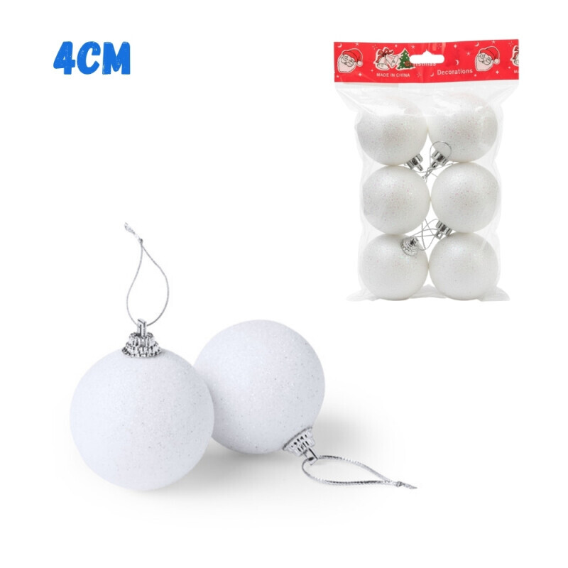 Vánoční koule 6ks/4cm (450/krt)