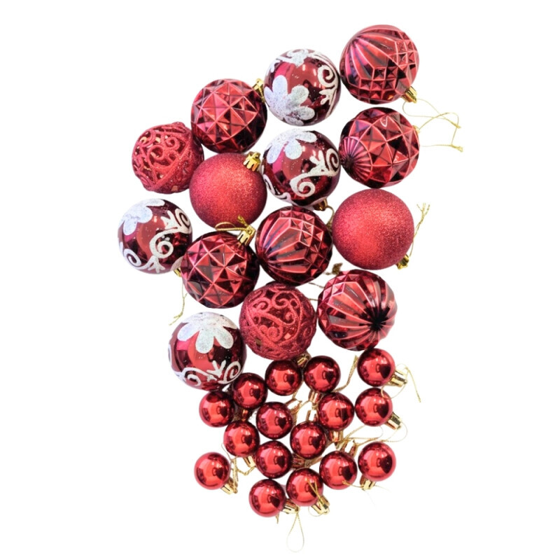 Vánoční koule 30ks mix (60/krt)