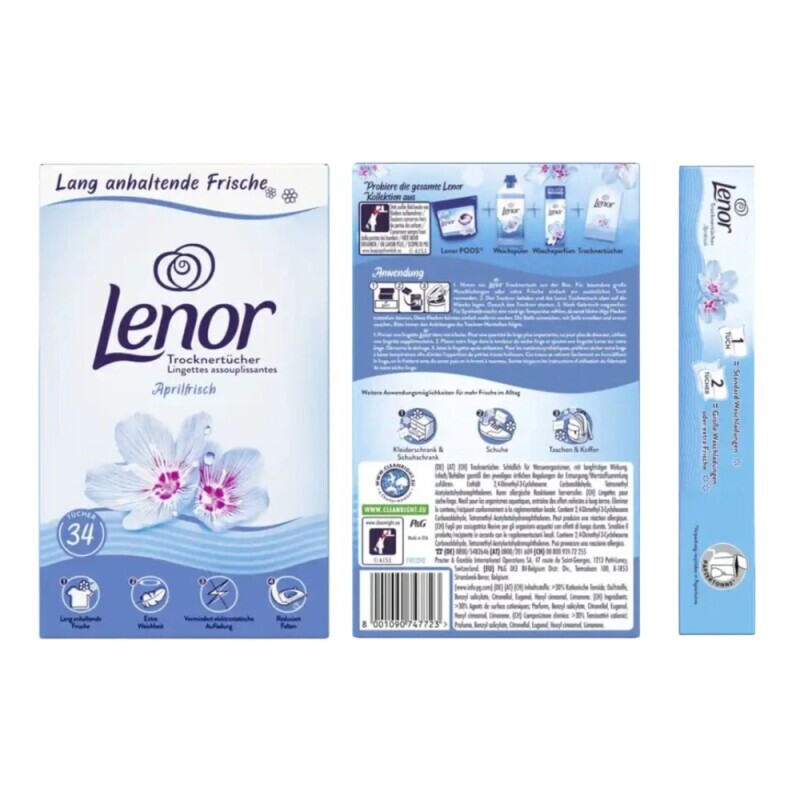 Lenor ubrousky do sušičky 34ks April Fresh N (12/krt)
