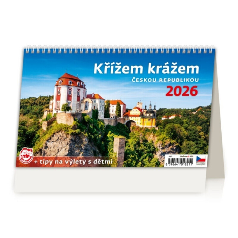 Helma Kalendář 226x139(30) Křížem krážem Českou republikou