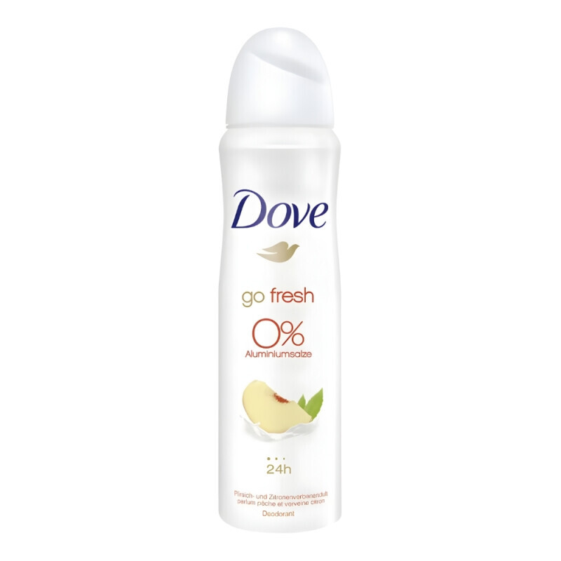 Dove 150ml Spray AP F 0% ALU Fresh Peach(6/krt)