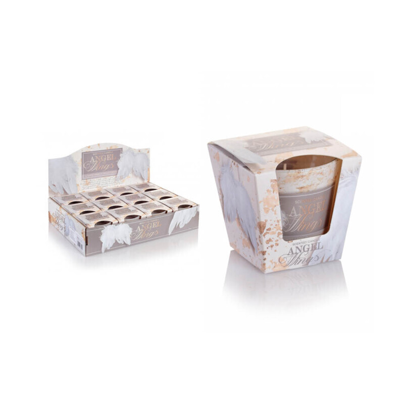 Bartek 115g Svíčka ve skle Angel Wings (12/krt)
