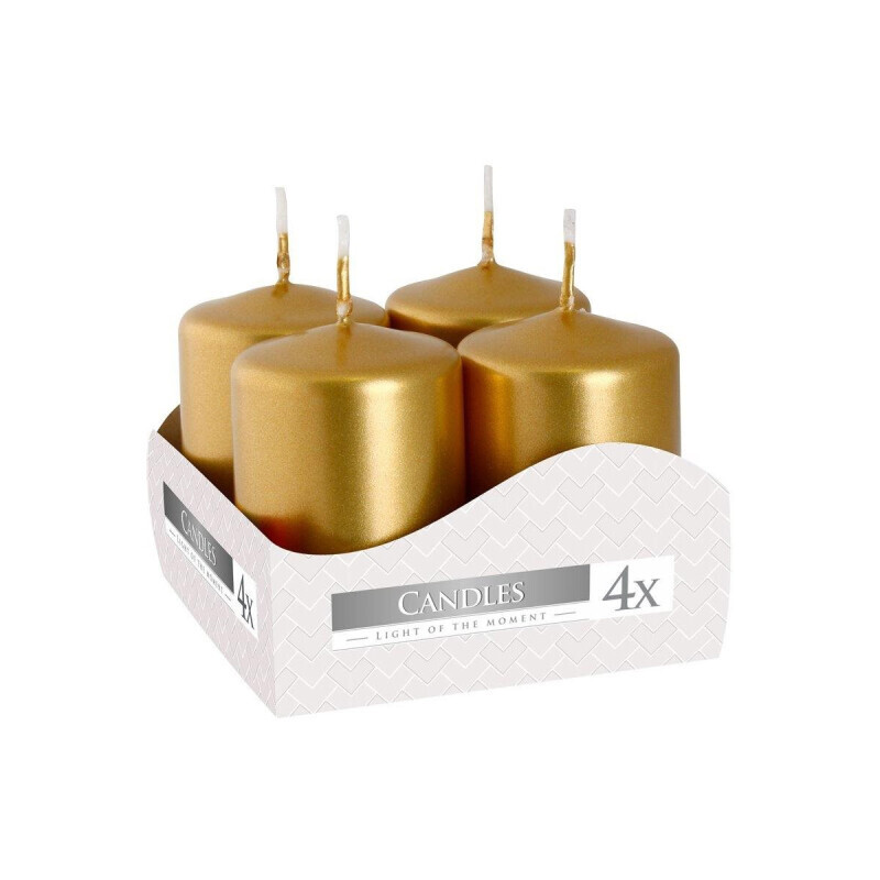 Bispol Svíčka adventní 4ks SW40/60 Metalic Gold (12/krt)