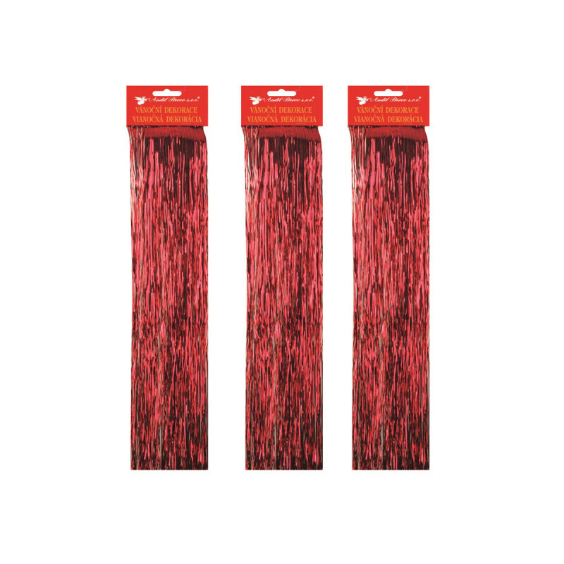 Vánoční lameta Red (12/bal 144/krt)