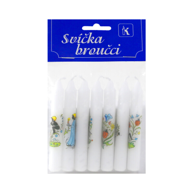 Svíčky broučci 9,5cm/7ks (40/krt)