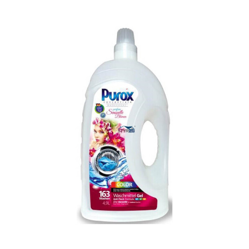 Purox 4,9L prací gel Color (3/krt)
