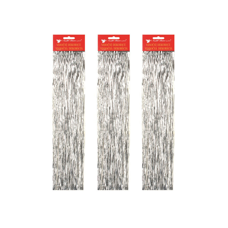 Vánoční lameta Silver (12/bal 144/krt)