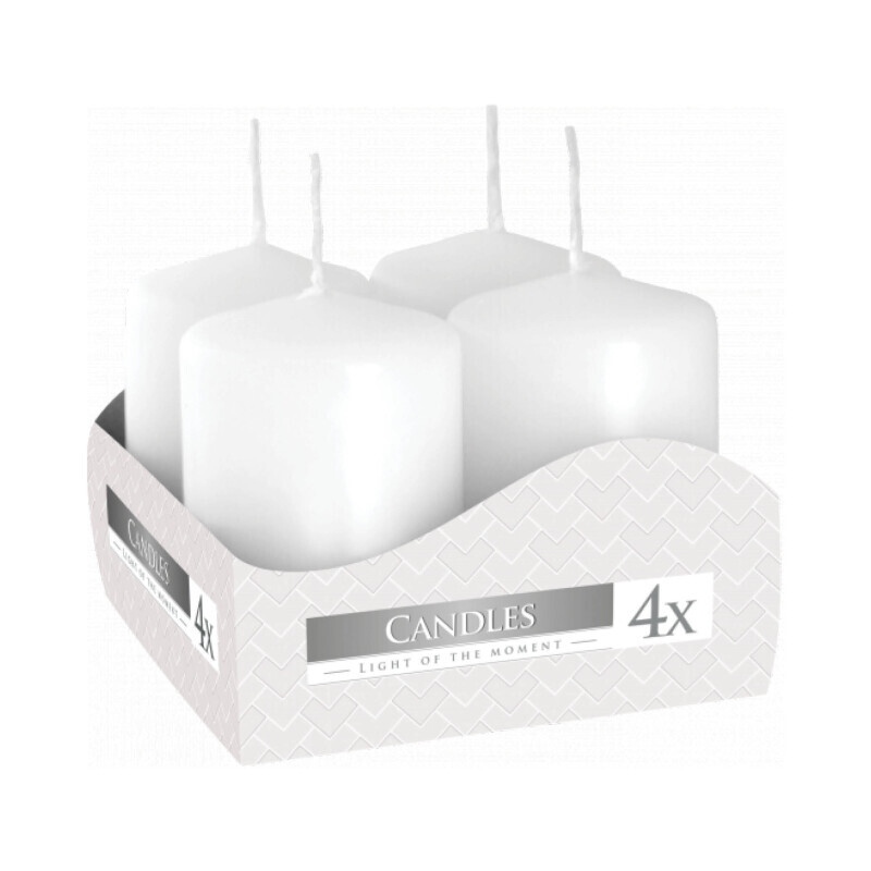 Bispol Svíčka adventní 4ks SW40/60 Nometal White (12/krt)