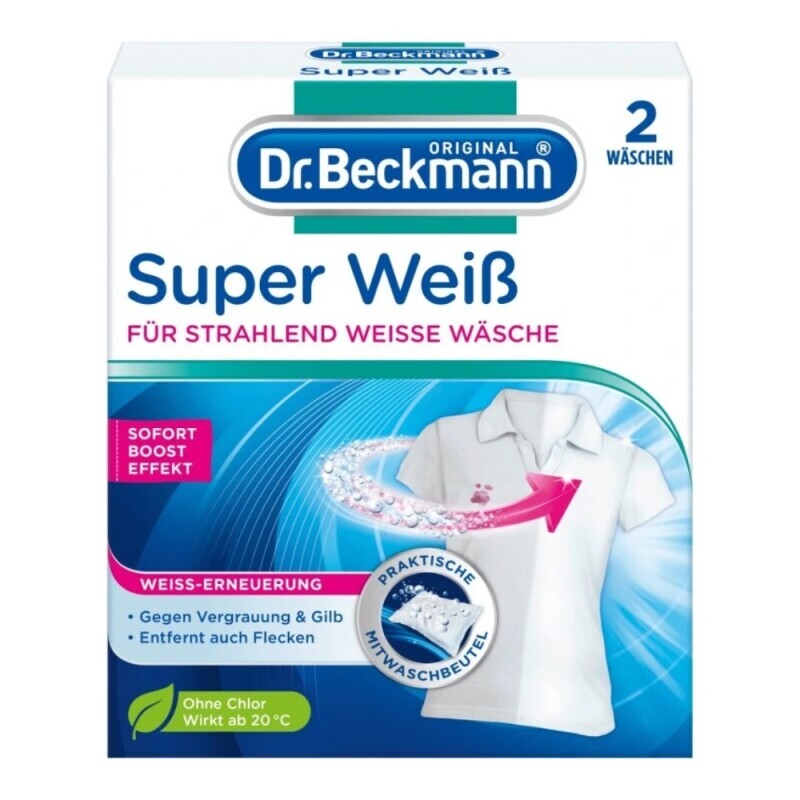 Dr.Beckmann Sáček bělicí do pračky 2x40 Super White N (8/krt)