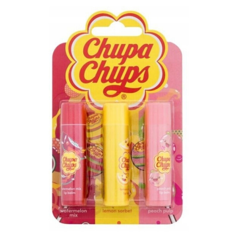 Chupa Chups Balzám na rty 4g sada 3ks (24/bal 72/krt)