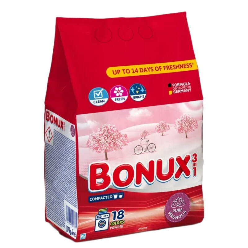 Bonux 1.17kg Prací prášek Pure Magnolia (9/krt)