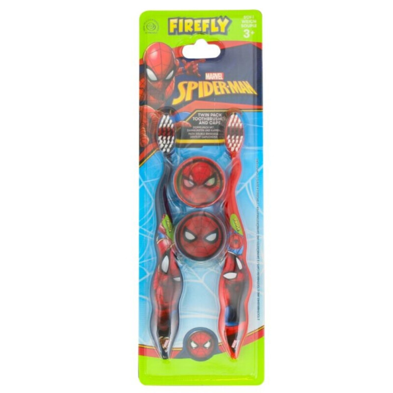 Spiderman Firefly zubní kartáček s krytkou 2ks 3+ let(12/krt)