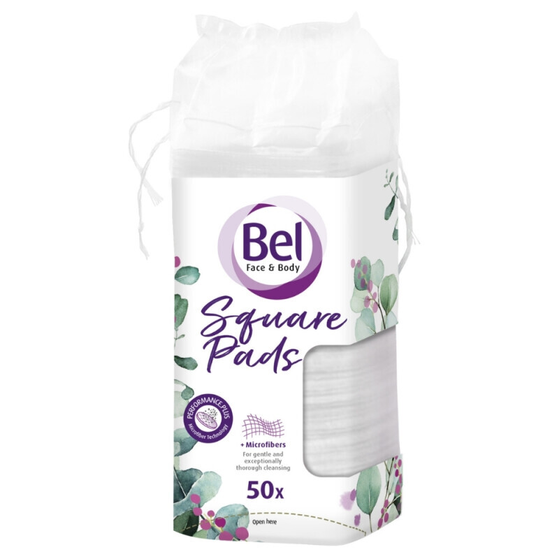Bel Kosmetické polštářky čtvercové 50ks (15/krt)
