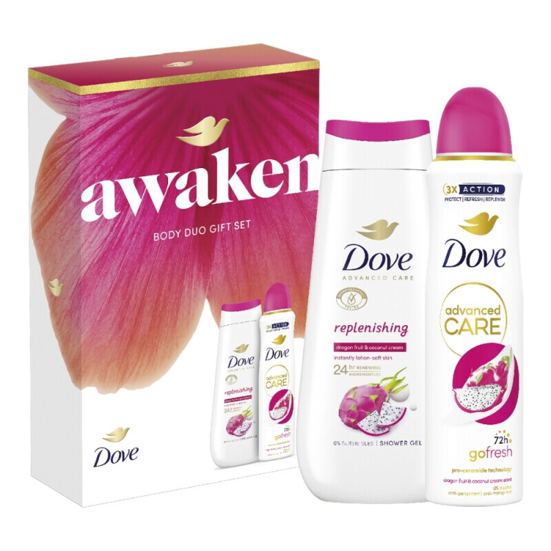 Dove Dár.sada F 250ml SG+150ml Spray Awaken (6/krt)