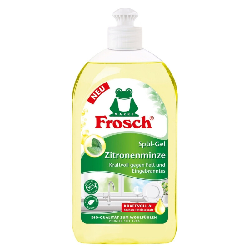 Frosch 500ml gel na nádobí citronová máta N BIO kvalita (8/krt)