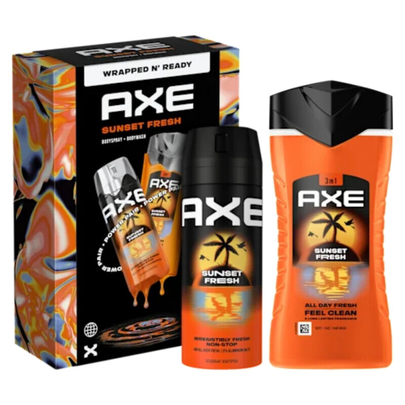 Axe Dár.sada M 250ml SG+150ml Spray Sunset Fresh (8/krt)