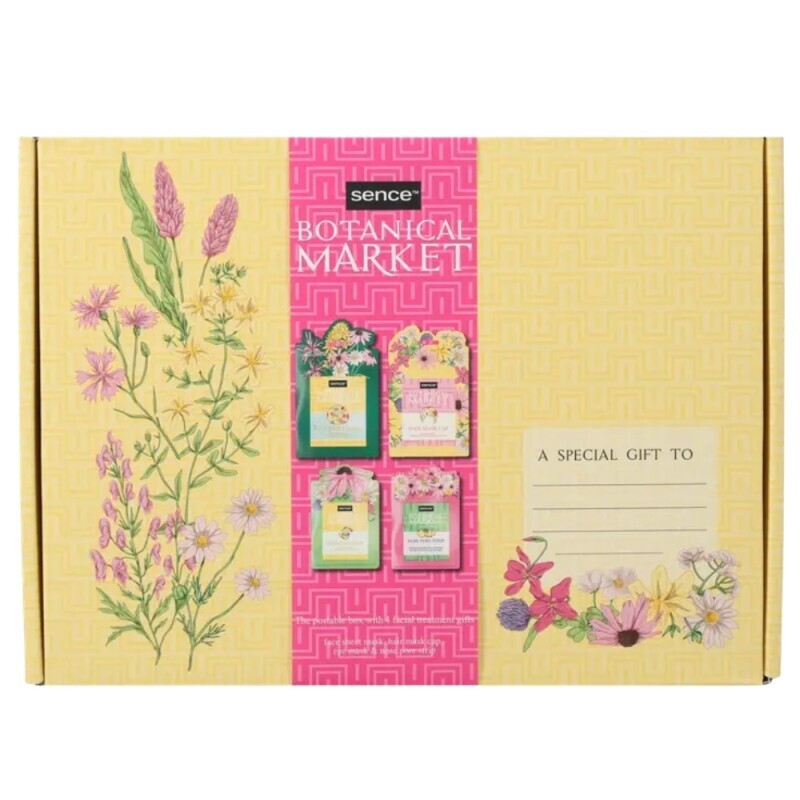 Sence Dár.sada N Maska na pleť 4ks Botanical Market(12/krt)