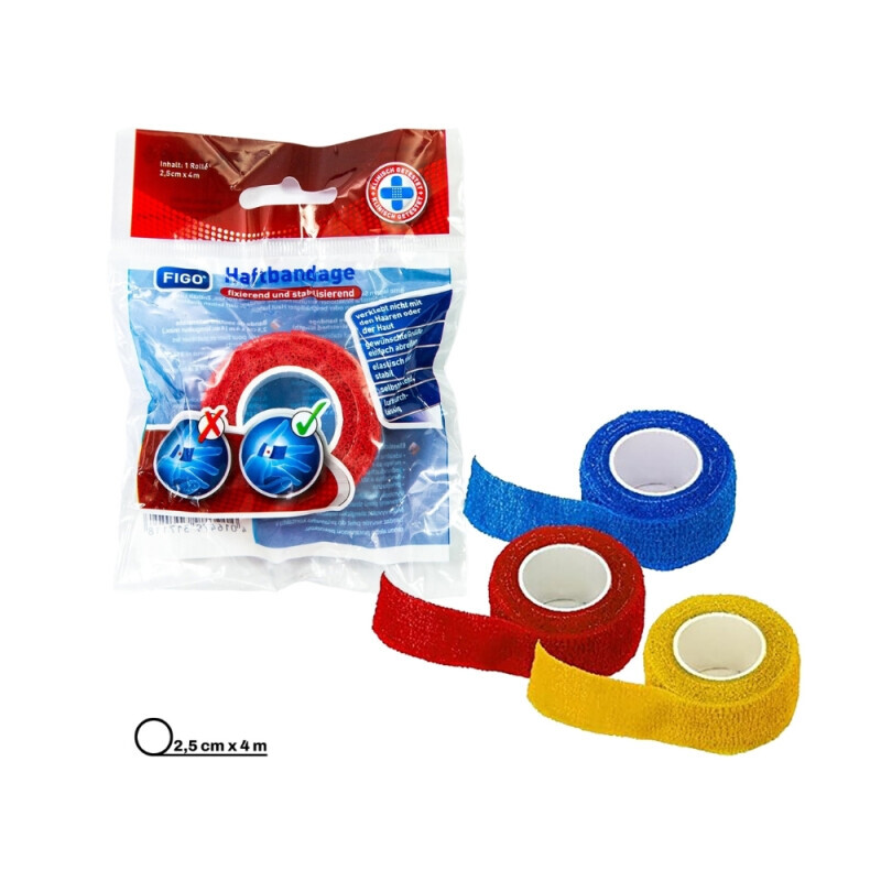 Figo bandáž kohezivní 4cm*2.5m barevné N (24/bal 384/krt)