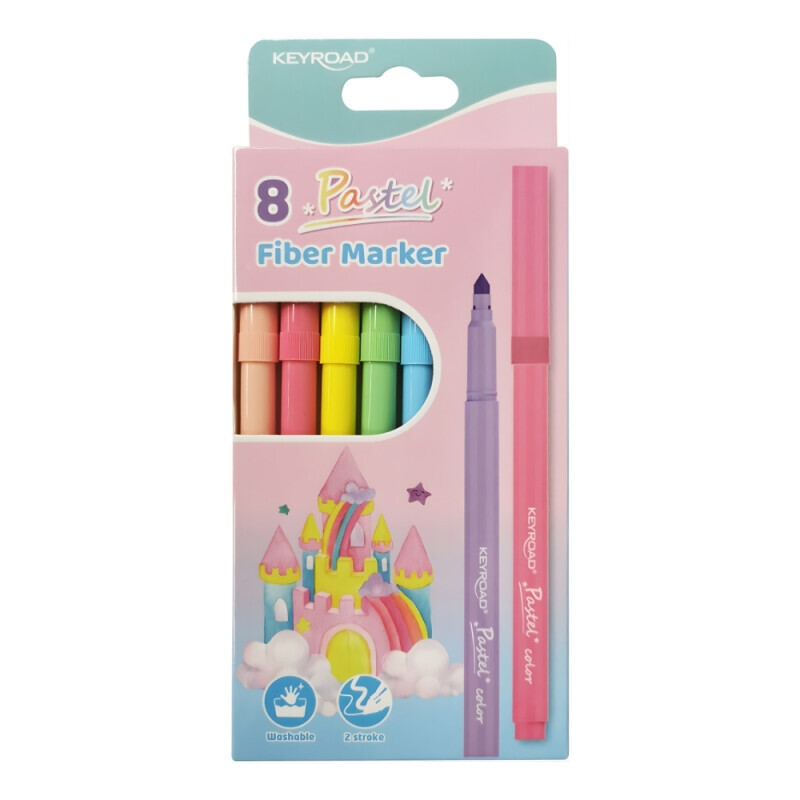 Keyroad Popisovače pastelové 8ks (12/bal 144/krt)