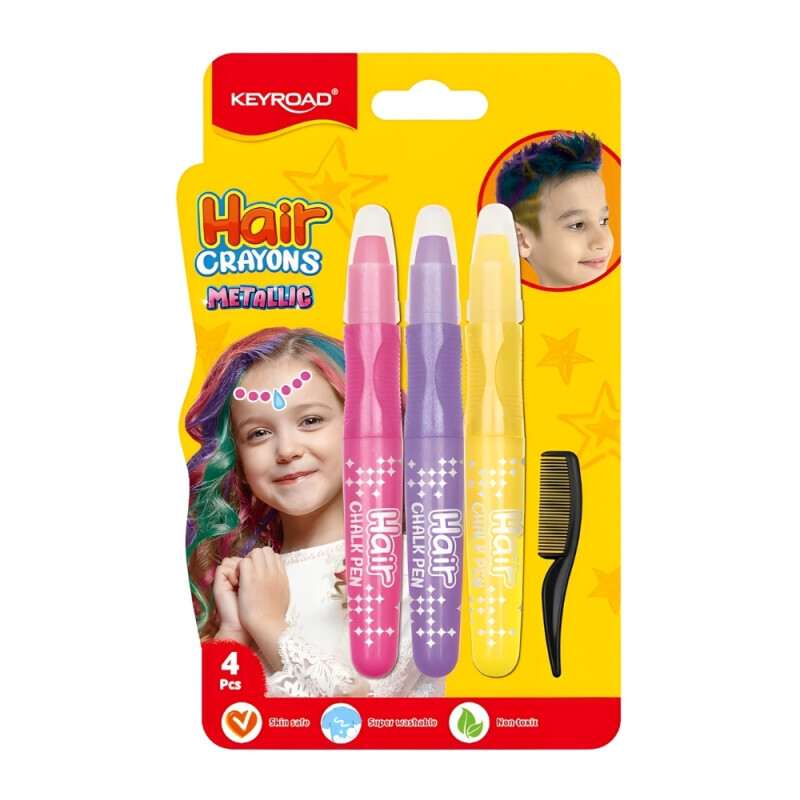 Keyroad Křídy vlasové Metalic shine (12/bal 144/krt)