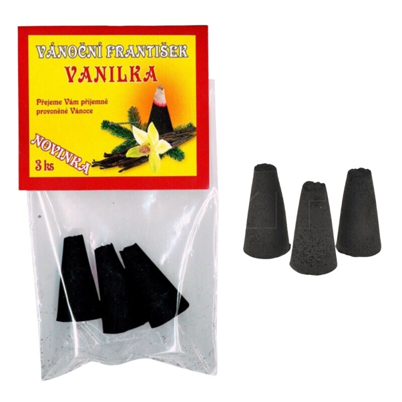 Vánoční františky 3ks Vanilka (150/krt)